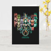 Carte Aquaman | Graphique d'Atlanteans "Unite The Kingdo (Fleur jaune)