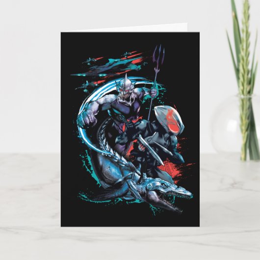 Carte Aquaman | Orm, Manta Noir, Tylosaur, & Ships (Devant)