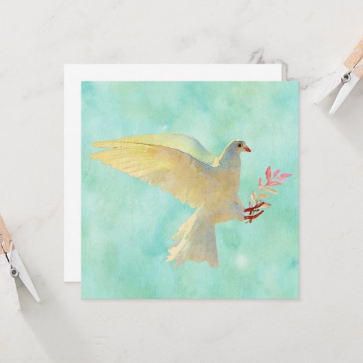 Carte Aquarelle (Devant/Arrière en situation)