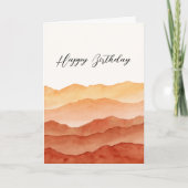 Carte Aquarelle Abstrait désert Personnalisé (Devant)