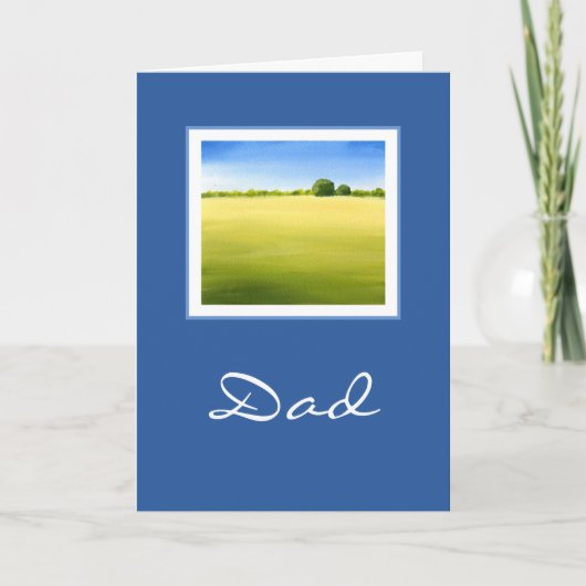 Carte Aquarelle acrylique 'Open Space' (Devant)