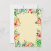 Carte Aquarelle Animaux de la forêt sauvage enfants heur (Dos)