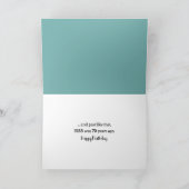 Carte Aquarelle Anniversaire Campervan Rétro Avec Surf (Intérieur)