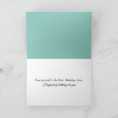 Carte Aquarelle Anniversaire Cocktail tropical (Intérieur)