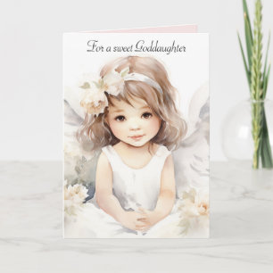 Carte Aquarelle Anniversaire Fille Ange Pour Godgirl