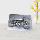 Carte Aquarelle argent (Fleur jaune)