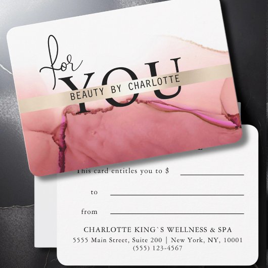 Carte AQUARELLE|ATTESTATION D'UNITÉ COMMERCIALE| pour vo