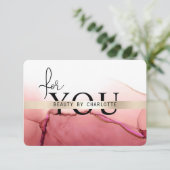 Carte AQUARELLE|ATTESTATION D'UNITÉ COMMERCIALE| pour vo (Debout devant)