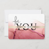 Carte AQUARELLE|ATTESTATION D'UNITÉ COMMERCIALE| pour vo (Devant)