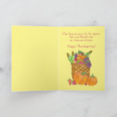 Carte Aquarelle Automne récolte Thankgiving (Intérieur)