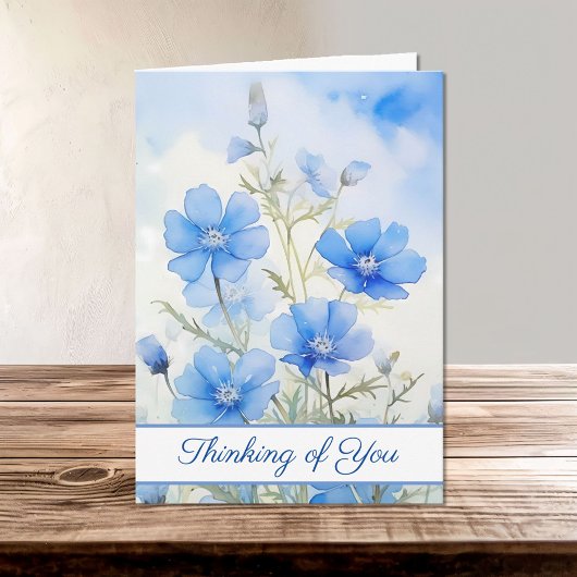 Carte Aquarelle Baby Blue Eyes Désolé pour votre perte