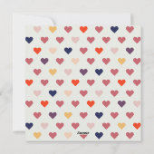 Carte aquarelle "Be My Valentine" Chats orange (Dos)