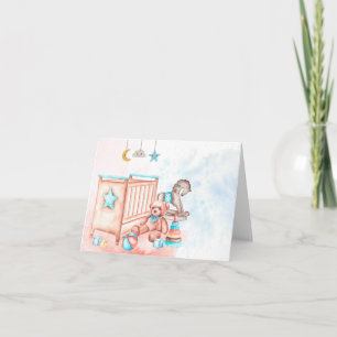 Carte Aquarelle bébé