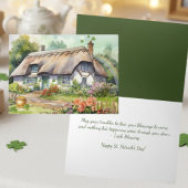 Carte Aquarelle Bénédiction Irlandaise Joyeuse Saint-Pat