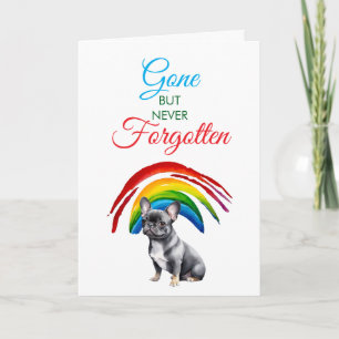 Carte Aquarelle Blanc et noir Français Pet Sympathie
