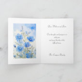 Carte Aquarelle Bleu Bébé Aquarelle Sympathie la plus pr (Intérieur)