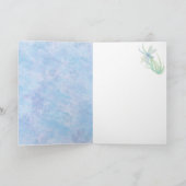 Carte Aquarelle Bleue Dragonfly Art (Intérieur)