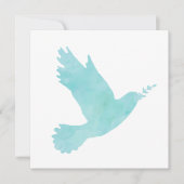 Carte Aquarelle Blue Dove (Devant)