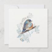 Carte Aquarelle Bluebird (Devant)
