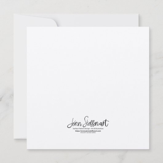 Carte Aquarelle Bluebird (Dos)