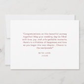 Carte Aquarelle Boho thème Fleur sauvage Bonne journée d (Dos)