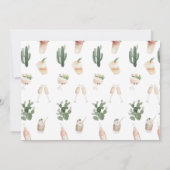 Carte Aquarelle boissons bachelorette week-end itinérair (Dos)