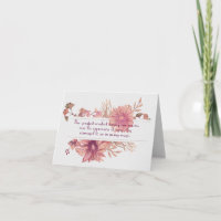 Aquarelle Bouquet Floral Sympathie Merci