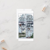 Carte Aquarelle Bronte Wuthering Heights Livre Signets (Devant/Arrière en situation)