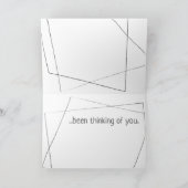 Carte Aquarelle Calico Chat formes géométriques (Intérieur)