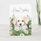 Carte Aquarelle Chien dans les marais (Devant)