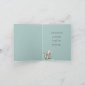 Carte Aquarelle Chouette Oiseau Merci (Intérieur)