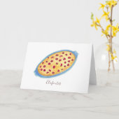 Carte Aquarelle Clafoutis (Fleur jaune)
