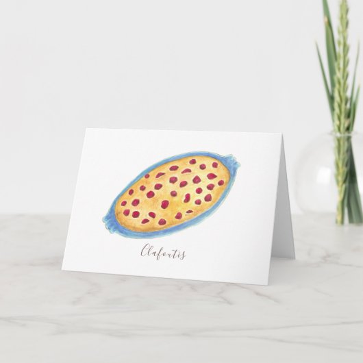 Carte Aquarelle Clafoutis (Devant)