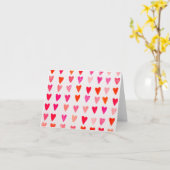 Carte Aquarelle coeur rouge (Fleur jaune)