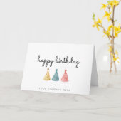 Carte Aquarelle commerciale colorée Joyeux anniversaire (Fleur jaune)