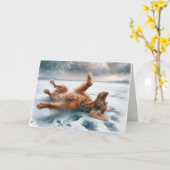 Carte Aquarelle Couleur Irlandais Pour Anniversaire (Fleur jaune)