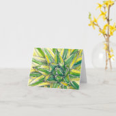 Carte Aquarelle d'agave de la Reine Victoria par DLB (Fleur jaune)
