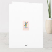 Carte Aquarelle Dames Vintage - À votre pensée (Dos)