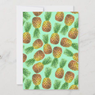 Carte Aquarelle d'ananas 2