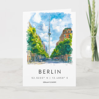 Carte Aquarelle de Berlin 1