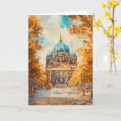 Carte Aquarelle de Berlin 2 (Fleur jaune)