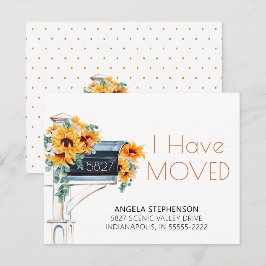 Carte Aquarelle de boîte aux lettres Eucalyptus de tourn (Devant / Derrière)