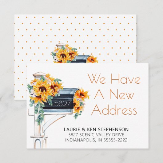 Carte Aquarelle de boîte aux lettres Eucalyptus de tourn (Devant / Derrière)