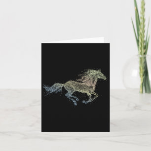 Carte Aquarelle de cheval J'aime Chevaux Chevaux équitat