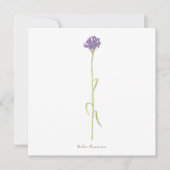 Carte Aquarelle de Cornflower (Devant)