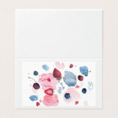 Carte aquarelle de fruits frais (Outside Unfolded)