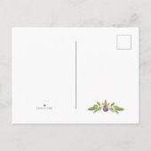 Carte aquarelle de Grèce mariage de destination (Dos)