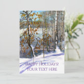 Carte Aquarelle de neige (Debout devant)