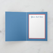 Carte Aquarelle de Noël festive Père Noël beach (Intérieur)