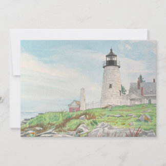 Carte Aquarelle de Pemaquid Point